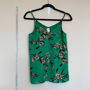 Green Floral Camisole